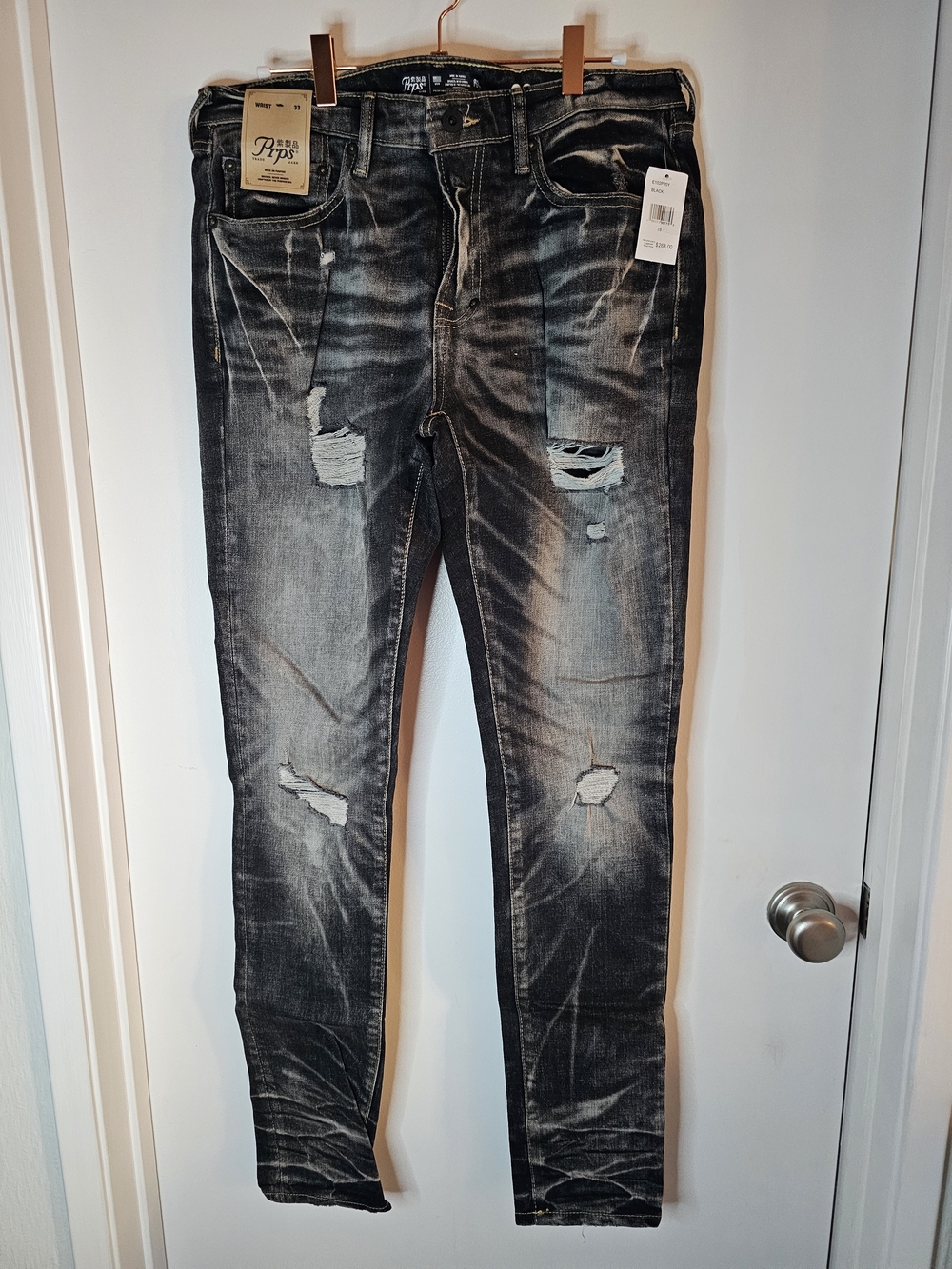 PRPS Cayenne Fit Distressed Black Jeans Men’s 33